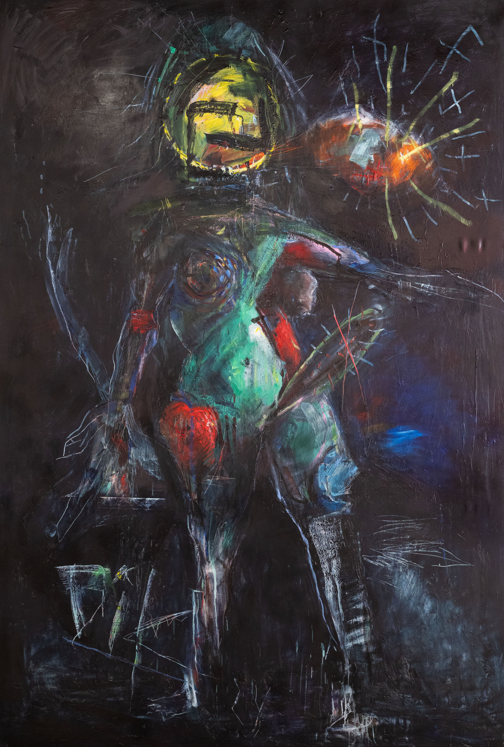 Erscheinung 2023 Öl auf Leinen 300-200 cm