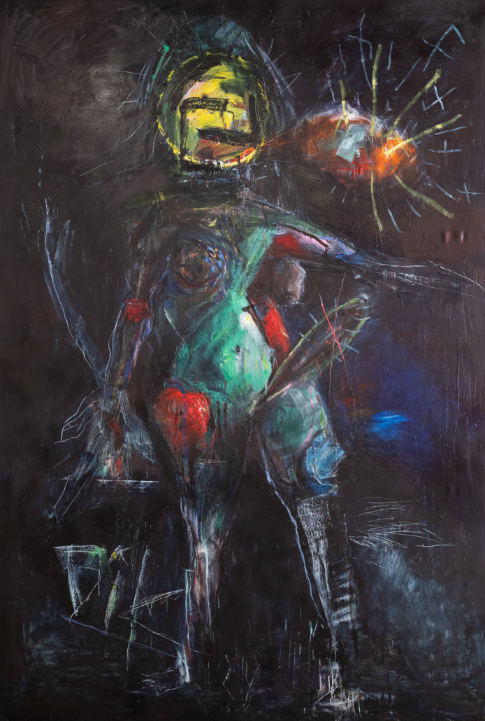 Erscheinung 2023 Öl auf Leinen 300-200 cm