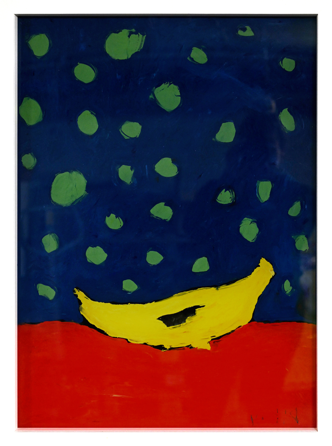 Republik 2023 Öl auf Acrylglas gerahmt, verglast 80-60 cm